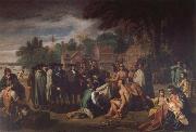 Benjamin West William Penns Friedensvertrag mit den Indianern oil painting on canvas